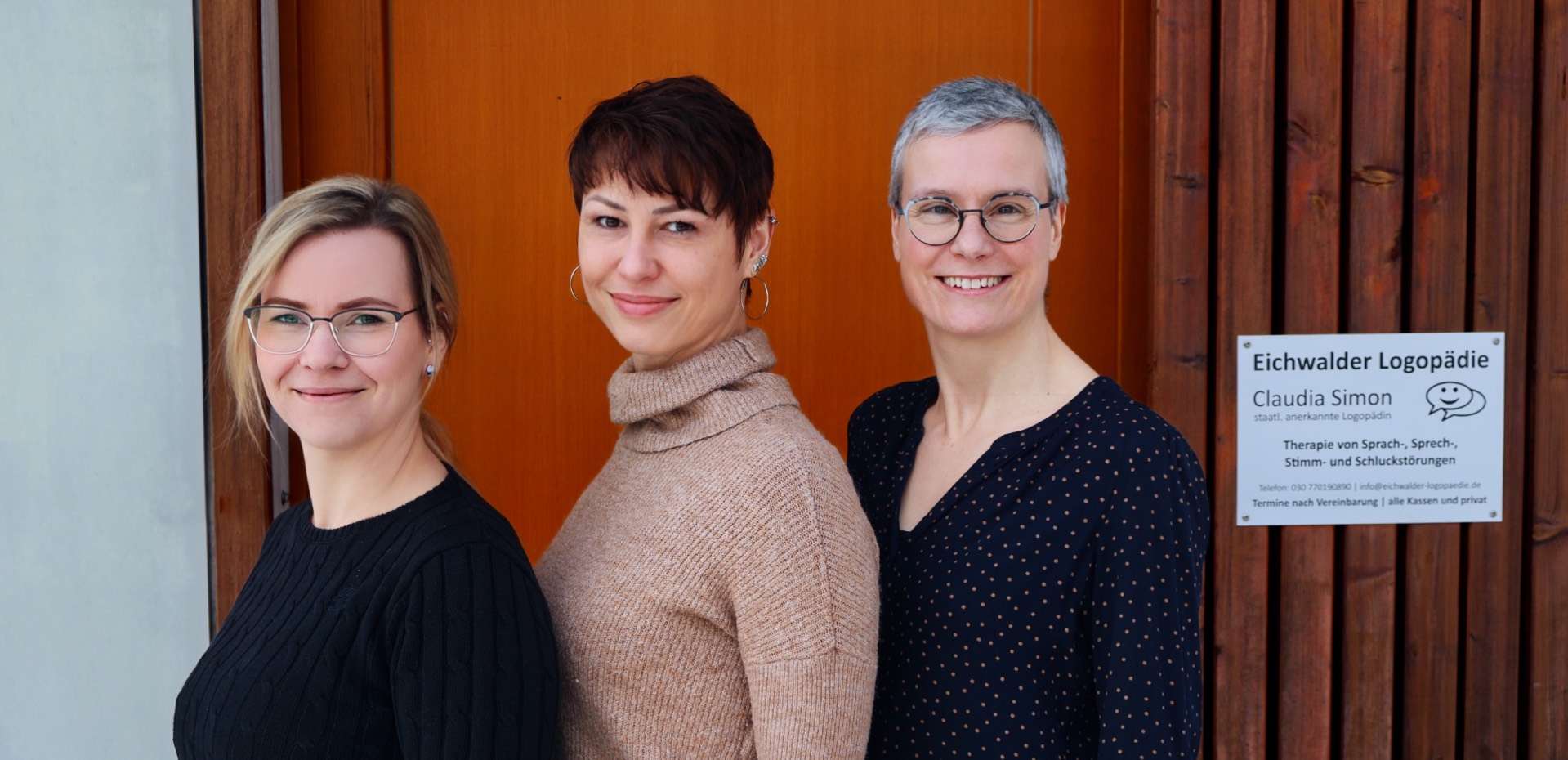 Unsere Therapeuten Juliane Wundersee, Claudia Simon und Ulrike Bieschke